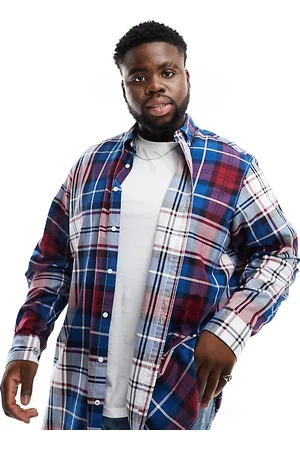 Tommy Hilfiger Big & Tall oxford tartan shirt in multi