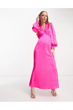 Never Fully Dressed Lace insert midaxi dress in