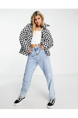 Vans Foundry checkerboard puffer in and white