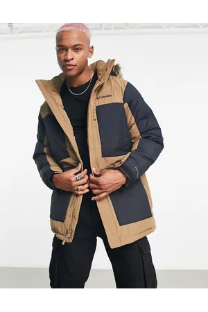Columbia Marquam Peak Fusion insulated parka coat in and black