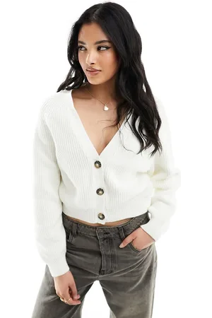 Monki Chunky cropped cardigan in