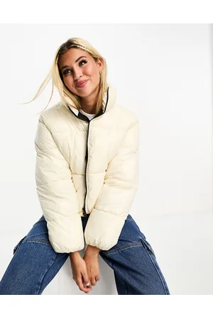Pimkie High neck padded jacket in cream