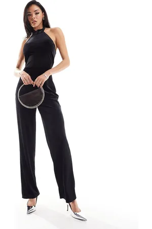 NA-KD Velvet jumpsuit in