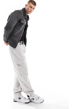 River Island Shearling jacket in dark