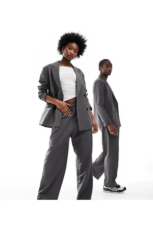 Weekday Unisex Axel co-ord trousers in dark exclusive to ASOS
