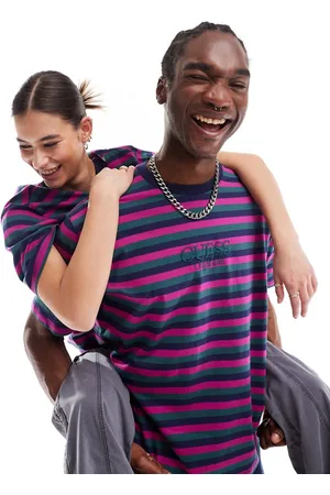 Guess Originals unisex horizontal stripe tee in