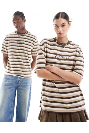 Guess Originals unisex horizontal stripe tee in