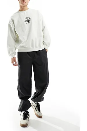 New Look Parachute trousers in dark