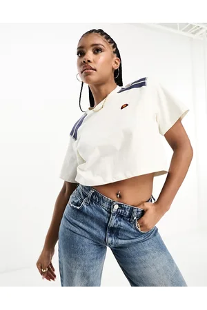 Ellesse Iva Cropped T-Shirt in off