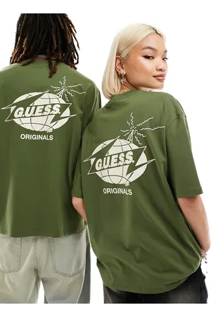 Guess Unisex radio logo tee in