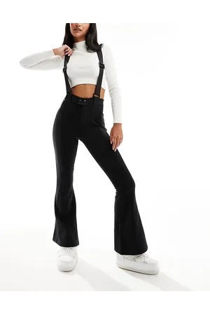 Threadbare Ski wide leg trousers with braces in