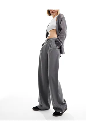 Stradivarius Tailored wide leg dad trouser in