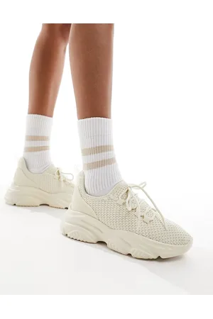 Call it Spring Trixi chunky runner trainers in cream