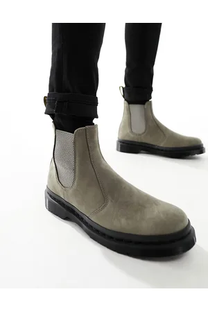 Dr. Martens 2976 chelsea boots in nickel nubuck leather