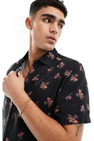 ASOS Relaxed shirt in a dark base floral