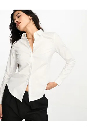 ASOS Long sleeve fitted shirt in
