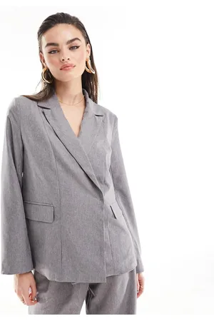 Y.A.S Oversized dad blazer co ord in slate
