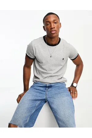 French Connection Ringer t-shirt in light mel