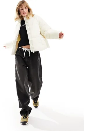 Monki Puffer jacket in Dusty