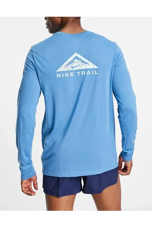 Nike Dri-FIT Trail long sleeve t-shirt in teal