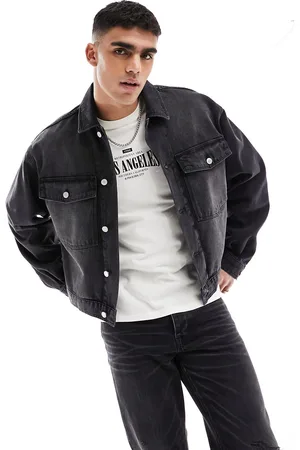 ASOS Relaxed boxy denim jacket in washed