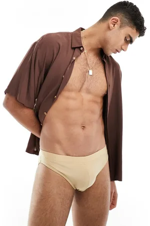 ASOS Swim briefs in taupe