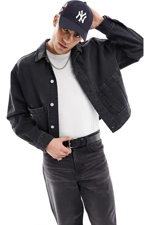 ASOS Classic fit denim jacket with front pockets in