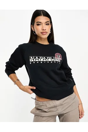 Napapijri Montal chest logo fleece sweatshirt in