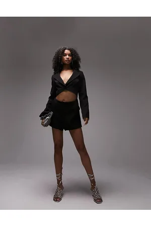 Topshop Topshop cut out blazer playsuit in