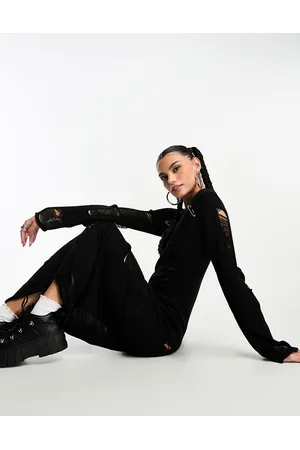 The Ragged Priest Ladder detail maxi jumper dress