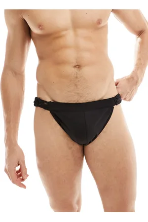 ASOS High side brief with lace up detail in