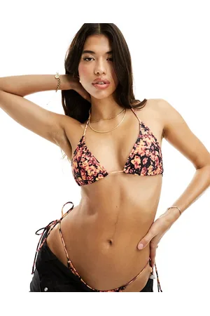 Candypants Tie dye triangle bikini top in
