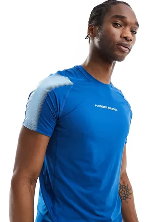 Under Armour Heat Gear Armour Novely fitted t-shirt in navy