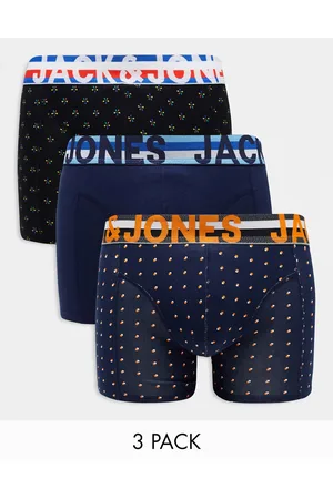JACK & JONES 3 pack printed trunks in