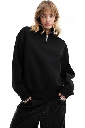 COLLUSION Quarter zip sweatshirt in