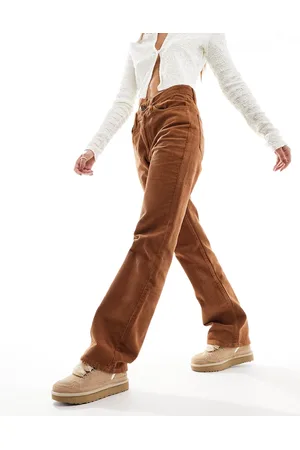MANGO Straight leg cord jeans in