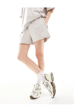 New Balance Linear Heritage french terry shorts in moonrock