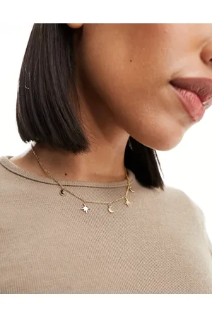 ASOS Necklace with celestial charms in tone