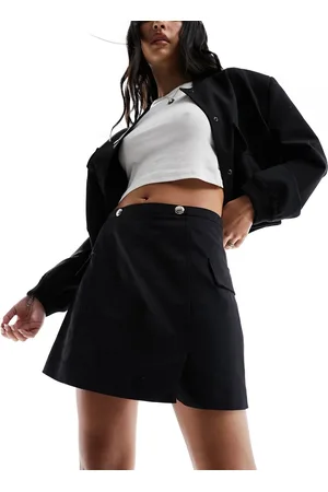 Morgan Aline mini skirt with hardwear detail in