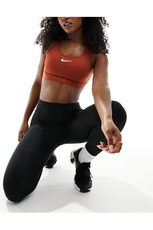 Nike Swoosh Dri-Fit medium support bra in rugged