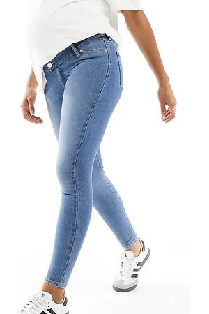 ASOS ASOS DESIGN Maternity skinny jeans in mid