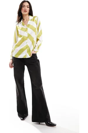 ASOS Satin shirt in stripe print