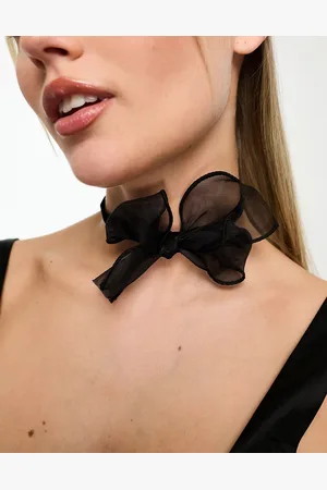 True Decadence Organza bow choker in
