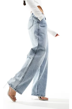 Kaiia Wide leg jeans in light wash