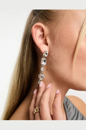 True Decadence Heart bejewelled earrings in