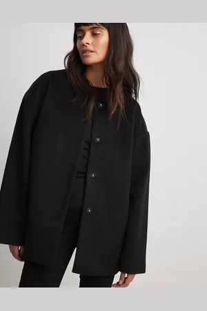 NA-KD Short coat with scarf in