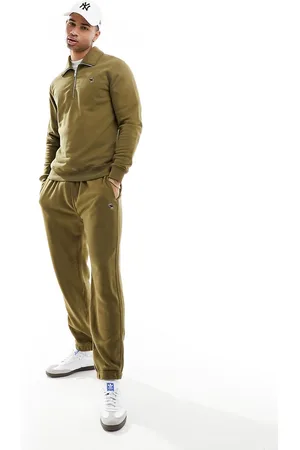 Abercrombie & Fitch Icon logo french terry sweat joggers in olive co-ord
