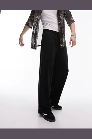Topman Drape wide leg jogger in