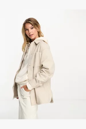 New Look Shacket in stone