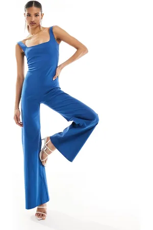 Vesper Square neck wide leg jumpsuit in